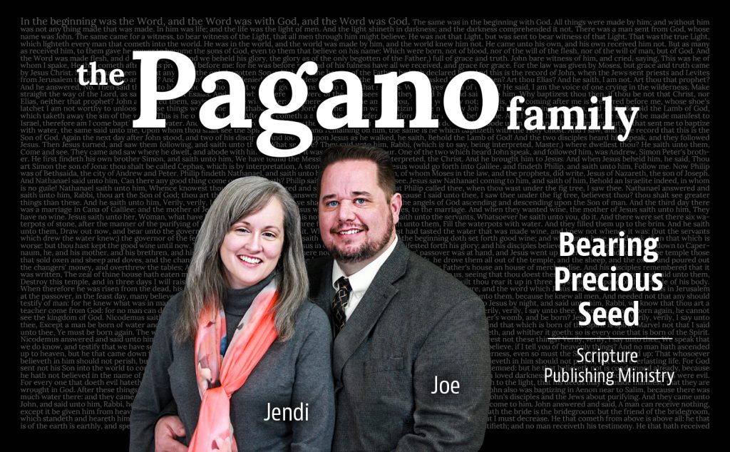 Paganos prayer card for Bearing Precious Seed Oshkosh